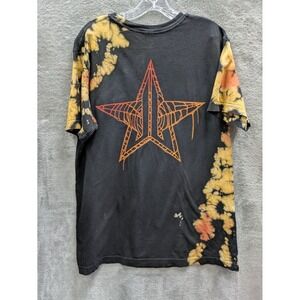 Jeffree Star T-Shirt Unisex Large Bleach Tie-Dye Star Logo Grunge Y2K Pop Punk